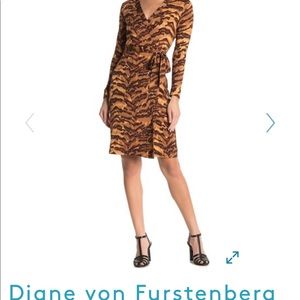 Wrap dress tiger Diane von Furstenberg